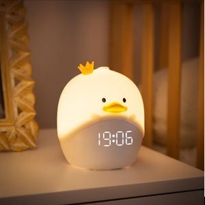 Chicken Animal Party LED Smart Alarm Clock Bedside Mini Sleeping Lamp Best Gift